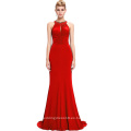 Starzz 2016 nuevo sin mangas con espalda elegante vestido largo rojo formal ST000089-2